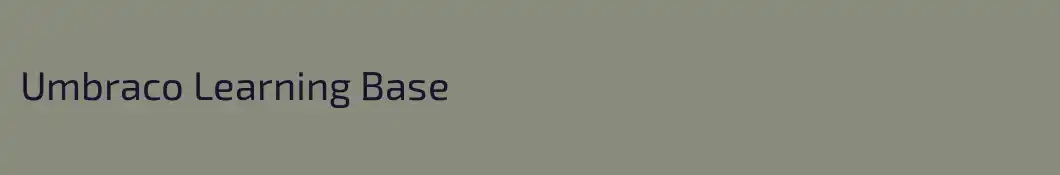 Umbraco Learning Base